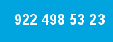 922 498 53 23 922 498 53 23
